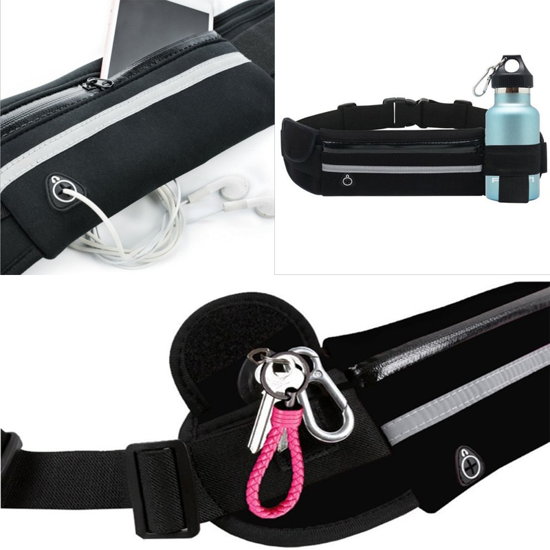 Outdoor Running Waist Bag Waterproof Mobile Phone Holder Jogging Belt ...