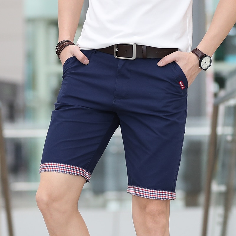 Summer Shorts Men Quality Cotton Short Mens Cosual Formal Shorts Male ...